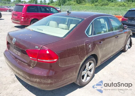 2013 Volkswagen Passat 2.5L Se from USA, damaged, VIN 1VWBP7A34DC089224